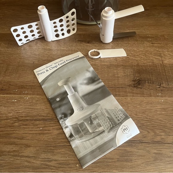 Princess House Specialty Press & Chop Food Processor 345‎ Works Great Complete - Picture 4 of 8